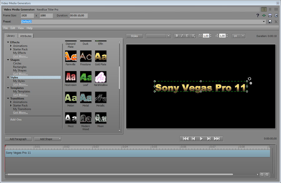 Sony vegas pro 11 video effects plugins free download